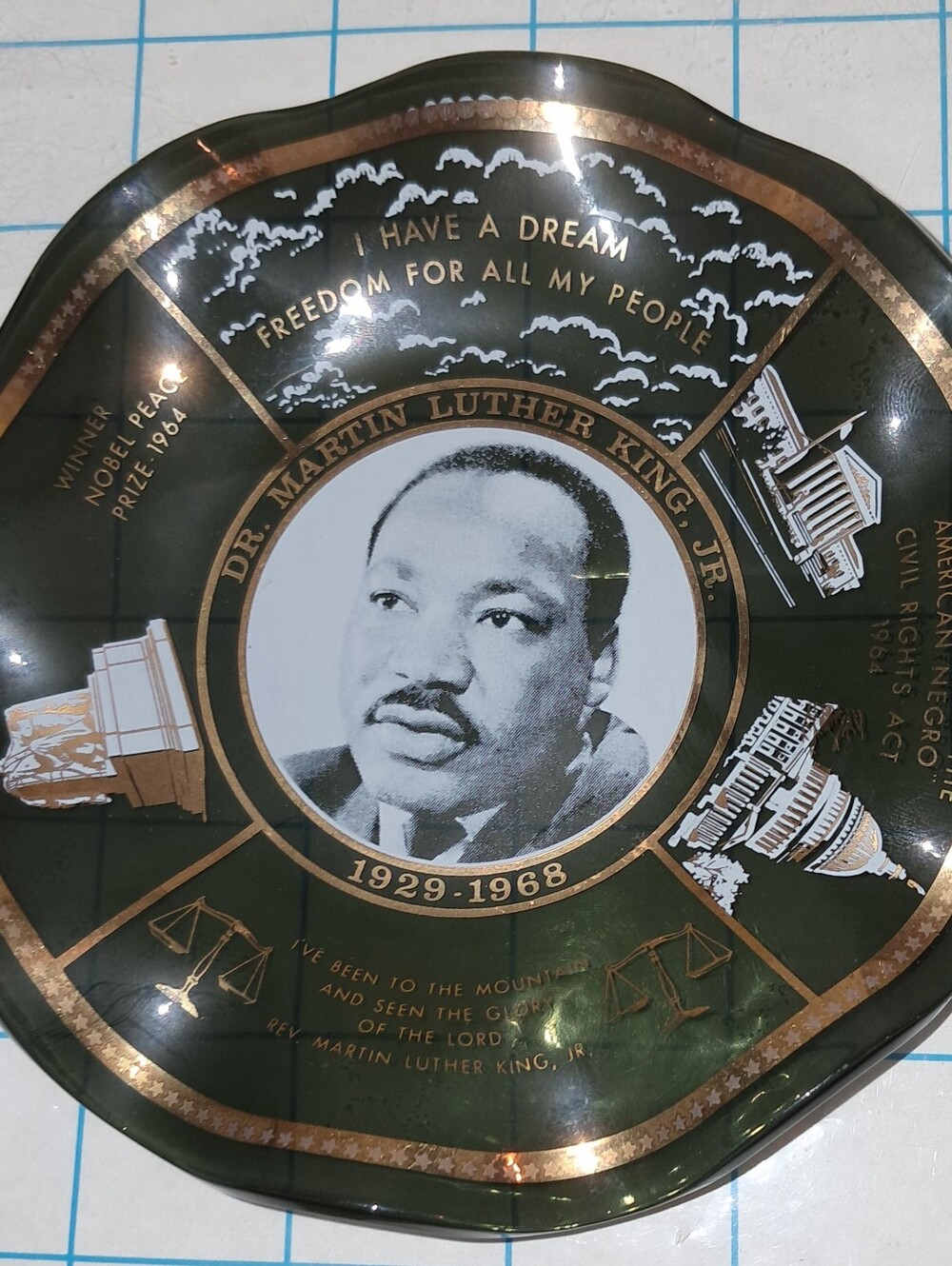 MLK COMMEMORATIVE DISH